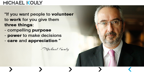 Michaelkouly quotes volunteer work purpose care power appreciation decisions