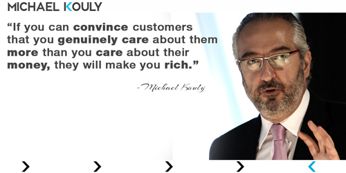 Michaelkouly quotes customer care rich genuine convince 