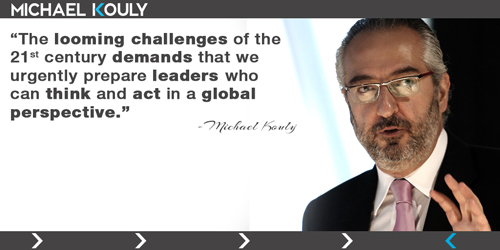 Michaelkouly quotes challenges 21st century leaders  Global act perspective